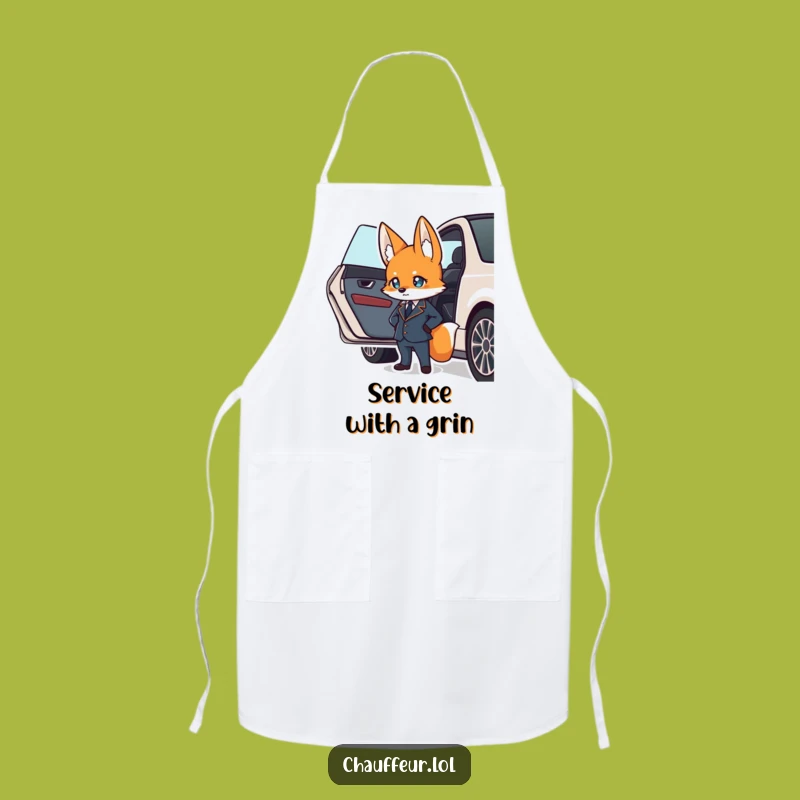 Funny Fox Valet Kitchen Apron: Suave Uniform, Fun & Perfect Funny Gift