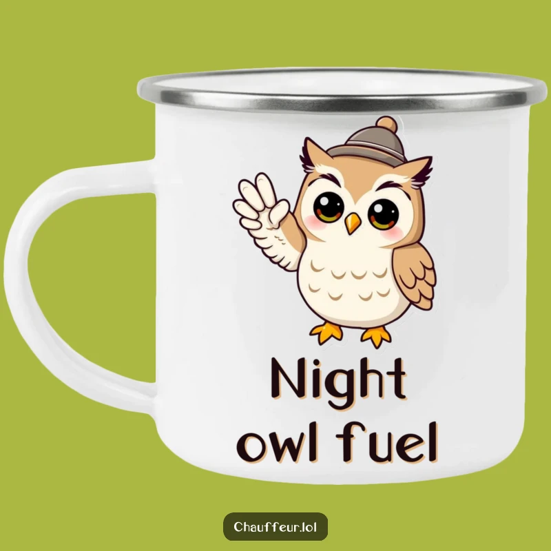 Funny Owl Signal Camping Mug: Cool Character, Durable & Perfect Funny Gift