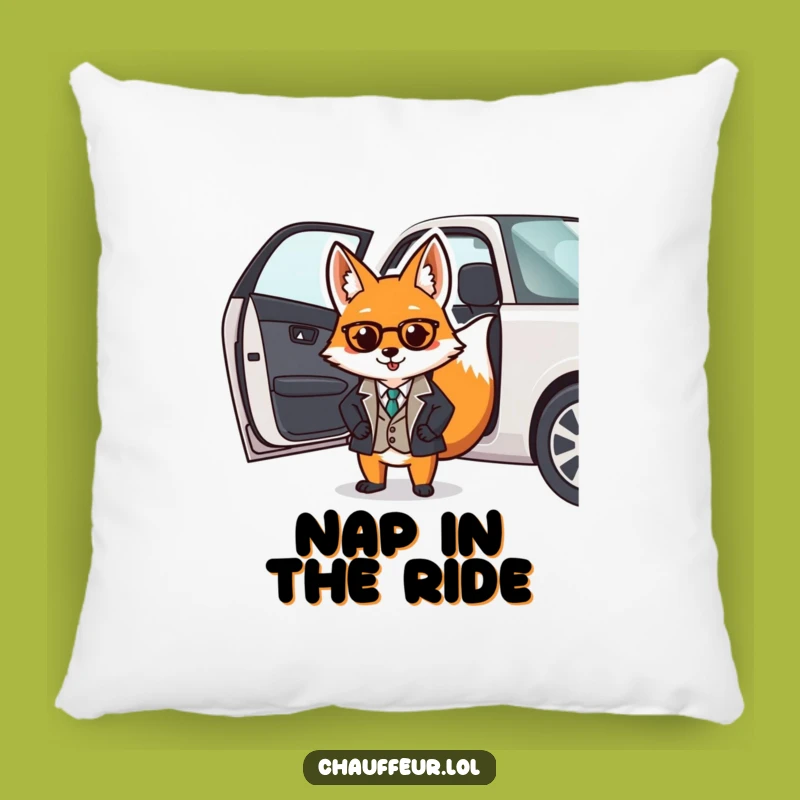 Funny Fox Valet Pillow: Dapper Gentleman for Cozy, Sophisticated Comfort