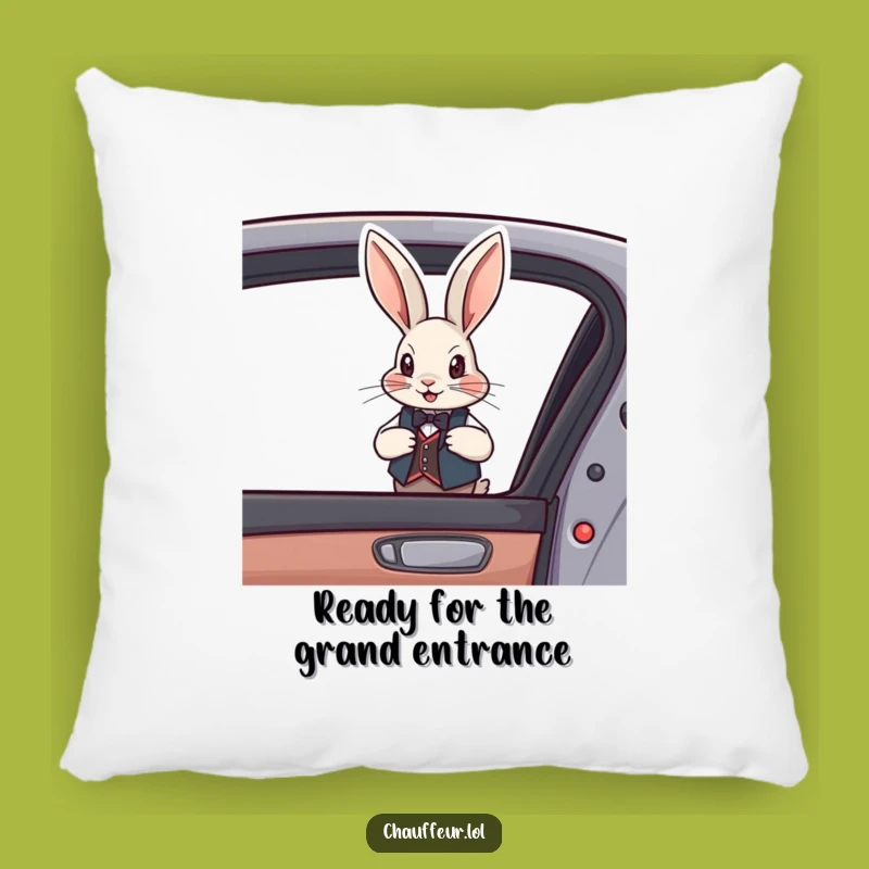 Luxurious Funny Rabbit Vest Pillow - Debonair Comfort & Humor