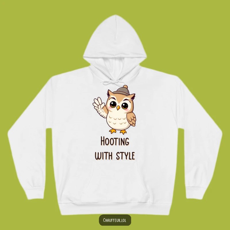 Cozy Funny Owl Signal Hoodie: Cool Character, Warm & Perfect Funny Gift